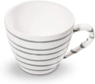 Graugeflammt, Kaffeetasse Gourmet (0,2L) - Gmundner Keramik Kaffeetasse - Mikrowelle geeignet, Spülmaschinenfest
