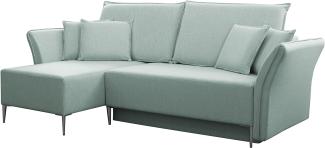 Ecksofa Mokoli (Farbe: Terra 5, Füße: Silber)