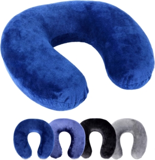 Schramm Nackenhörnchen Rocco Schramm e.K. Nackenkissen 4 Farben wählbar Reisekissen Nackenhörnchen orthopädisches Nackenstützkissen Memory-Schaum Travel Neck Pillow