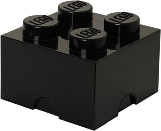 Lego 'Storage Brick 4' Aufbewahrungsbox schwarz