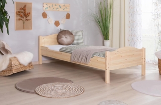 Einzelbett "Rita" 90x200 Kiefer massiv