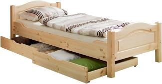 Einzelbett Rita 90x200 Kiefer - natur