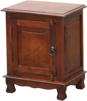 Marrakesch Orient & Mediterran Interior Nachttisch Nachttisch Abigale – Massivholz 50 cm, kleine Kommode im Vintage-Stil (1-St)