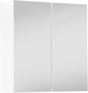 mokebo® Bad Spiegelschrank 'Die Badenixe', moderner Badschrank mit Spiegel & Badezimmerschrank, Made in Germany | 70 x 71 x 23 (B/H/T in cm)