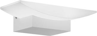 Eglo 96037 LED Wandleuchte METRASS L:20cm Alu weiß, Kunststoff satiniert L:20cm H:10,5cm 1X5,6W 3000K