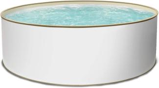 Pool Toni sand Stahlwandpool rund 350x120 cm Einzelbecken