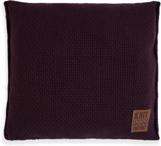 Knit Factory Jesse Kissen 50x50 cm Glatt Lila