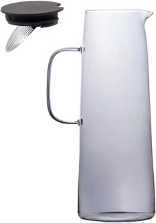 Intirilife Karaffe, (1-tlg), Karaffe Kanne Krug aus Glas 1.7 L