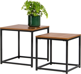 bremermann Beistelltisch 2er-Set, verschachtelbare Satztische, MDF-Platte