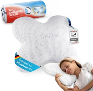 Third of Life Kopfkissen ACAMAR Schmetterlingskissen vom Innovationspreisgewinner, Orthopädisches Memory Foam Kissen gegen Schmerzen und Verspannungen
