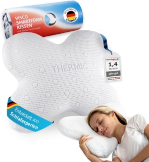 Third of Life Kopfkissen ACAMAR Schmetterlingskissen vom Innovationspreisgewinner, Orthopädisches Memory Foam Kissen gegen Schmerzen und Verspannungen