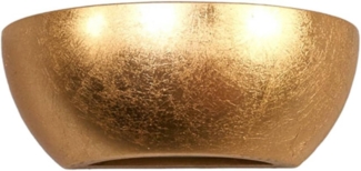 Lindby Wandleuchte Kolja, dimmbar, Leuchtmittel nicht inklusive, Modern, Gips, Metall, gold, 1 flammig, E14, Wandfluter, Wandstrahler