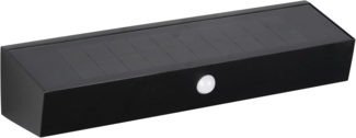 Solar Wandleuchte SILVES auch per USB aufladbar mit Bewegungsmelder, Breite 30cm