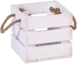 iWerk Holzbox mit Kordel Tragegriff S 18 x 18 x 17 cm