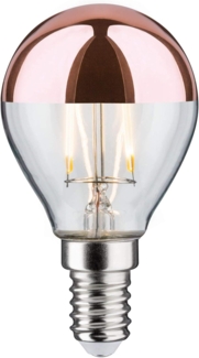 Paulmann 28665 LED Lampe Filament Tropfen 2,6W Leuchtmittel Kopfspiegel Kupfer 2700K Warmweiß E14