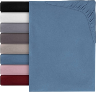 Kisska Bettlaken LUNA Spannbettuch, Naturfaser - Baumwolle, Gummizug: an den Ecken, (1 Stück), Atmungsaktiv, Spannbettlaken aus Baumwolle 90x200cm