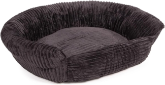 Wallace & Jones Tierbett Hundebett Cordo - schwarz versch. Größen S / M / L, Breitcord- Obermaterial, weicher und komfortabler Schlafplatz