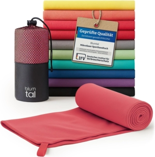 Blumtal Sporthandtuch Mikrofaser Handtuch - kompakte Mikrofaser Handtücher, Mikrofaser (inkl. Transporttasche, einzeln oder als Set verfügbar, 1-St), ultra leicht & schnelltrocknend, Reisehandtuch, Strandhandtuch