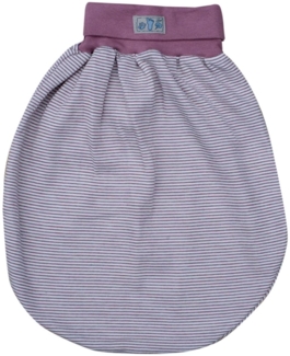 Lilano, Schlafsack/Pucksack mit Nabelbund, Merinowolle (kbT), Seide, 210 g/m² (Mauve/Natur)