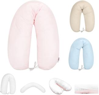 Kikkaboo Stillkissen Dream Big 150 cm lang, 100% Baumwolle, Bezug abnehmbar rosa