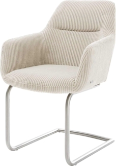Freischwinger Pejo-Flex Cord Beige Freischwinger rund Edelstahl Taschenfederkern