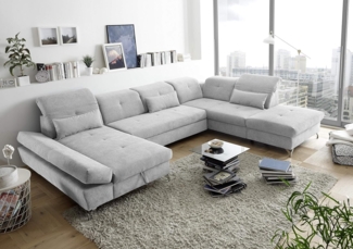 Couch MELFI R Sofa Schlafcouch Wohnlandschaft Bettsofa Schlaffunktion U-Form rechts