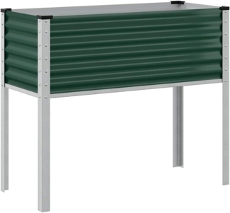 vidaXL Pflanzkübel Grün 100x45x90 cm Stahl 4008969