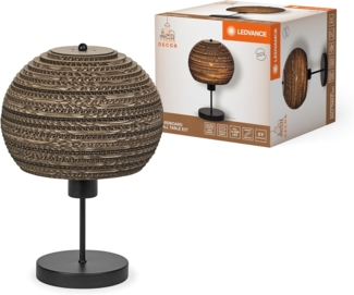 LEDVANCE Dekor-Karton-Kugel-Tischlampe E27 Braun