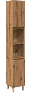 Badschrank Artisan-Eiche 30x30x190 cm Holzwerkstoff 857103