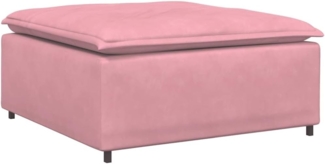 vidaXL Modulares Sofa Fußhocker-Modul Rosa 100x100x48 cm 4104492