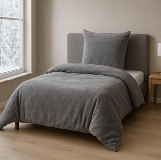 Malika Bettwäsche 135x200 + 80x80 cm Cashmere Touch Bettwäsche, atmungsaktiv, Mikrofaser, 2 teilig, Für Allergiker geeignet, pflegeleicht, angenehm weicher Stoff