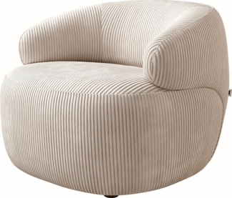 Loungesessel Nova 88x88 cm Cord Beige