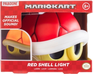 Super Mario Rote Schale Licht mit Sound - Offiziell lizenziertes Nintendo-Merchandise, Gaming-Home-Deko, Spielzimmerlicht