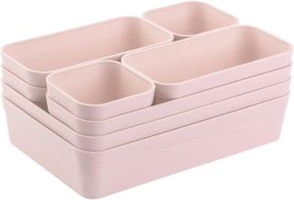 Engelland Schubladeneinsatz Schubladen-Organizer (Vorteils-Set, 8 St, individuelle Anordnung, passend für alle gängigen Schubladen), BPA-frei, spülmaschinengeeignet, gefrierschrankgeeignet