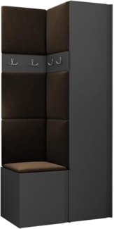 Garderoben-Set Monati XXIV (Farbe: Graphit, Manila 04)