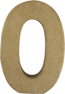 Pappmaché Buchstabe OFSC Recycled 100%, 15x10,5x3cm