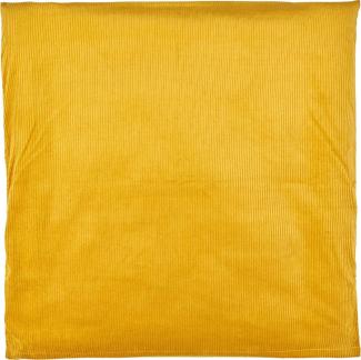 KraftKids Bezug für Wickeltischauflage Cord Breitcord Gelb Mustard 85 cm breit x 75 cm tief