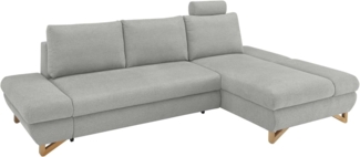 Ecksofa Skalm in grau mit Bettfunktion 284 cm