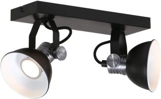 LED Decken- und Wandlampe, rostbraun, H 18 cm, BROOKLYN