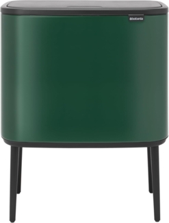 Brabantia Mülleimer, Stahl, Pine Green, 11 + 23L