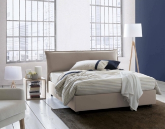 Talamo Italia - Doppelbettgestell Amina, orthopädischer Lattenrost, 100 % Made in Italy, 120 x 190 x 31 cm