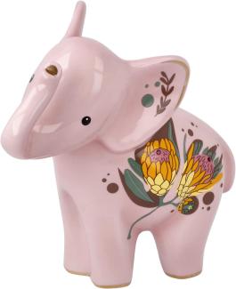 Goebel Figur Wanjala, Elephant, Elefantenfigur, Elefanten Figur, Dekofigur, Porzellan, Rose, 70001041