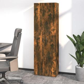 vidaXL Büroschrank Räuchereiche 60x32x190 cm Holzwerkstoff 815279