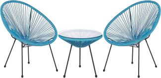 Bistro Set Blau ACAPULCO II