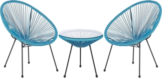 Bistro Set ACAPULCO II Blau