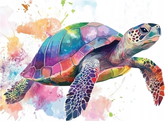 Wallarena Fototapete Kinderzimmer Jungen Schildkröte Mädchen Bunt Vlies Tapete Wandtapete, Glatt Vlies Washable, Schildkröte, Natur, Ocean, See, Bunt, Kinderzimmer, (Packung, 8 St, Vlies Fototapete), Vliestapete bunt rosa Kinderzimmer Kinder Tapete + K...