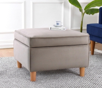 Hocker, 'Roscen', 43 x 63 x 63, Braun
