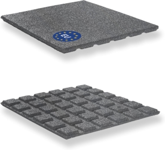 Gartenpirat Gummimatte Fallschutzmatte 50x50 cm Gummimatte für Spielturm Schaukel Rutsche