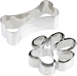 Städter Ausstechformen-Set Hundesnack,2-teilig, ca. 7,5–9,5 cm