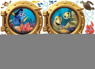 Room Mates 54564 Wandsticker "Disney Findet Nemo - Bullaugen", mehrfarbig